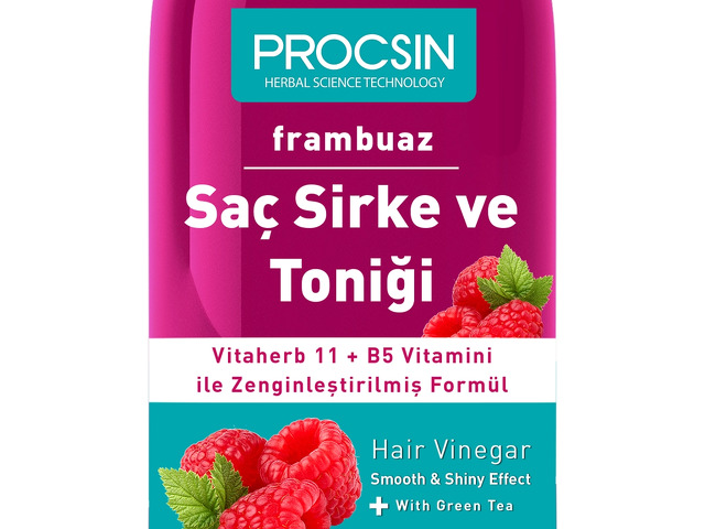 PROCSIN Yağ Dengeleyici Frambuazlı Saç Sirke ve Toniği 250 ML - video