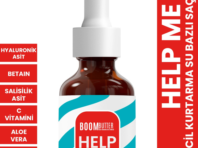 BOOM BUTTER Help Me Acil Kurtarma Su Bazlı Saç Serumu - video