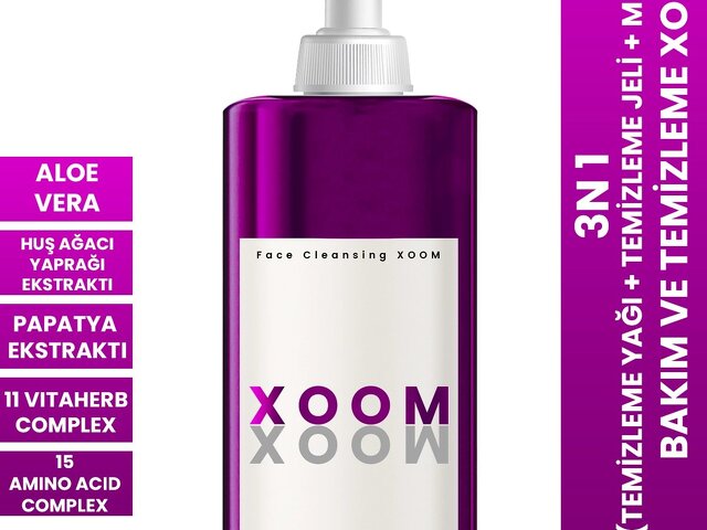 PROCSIN Xoom 3 in 1 (Temizleme Yağı + Temizleme Jeli + Micellar Su) Bakım ve Temizleme Xoomu 150 ML - video