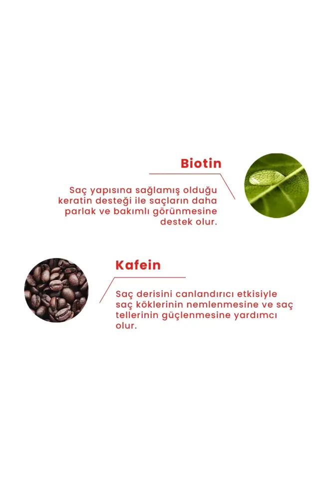 BOOM BUTTER Caffeine Biotine Yavaş Uzayan Kepeklenen Saçlar için Şampuan 250 ML - 3