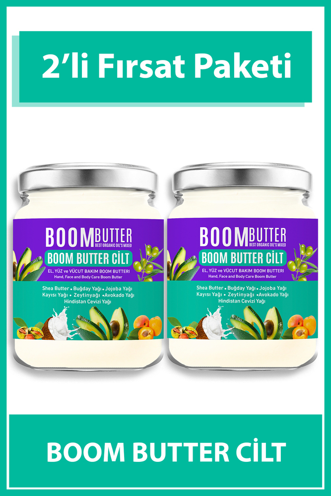 BOOM BUTTER Cilt Bakım Yağı İkili Paket - 1