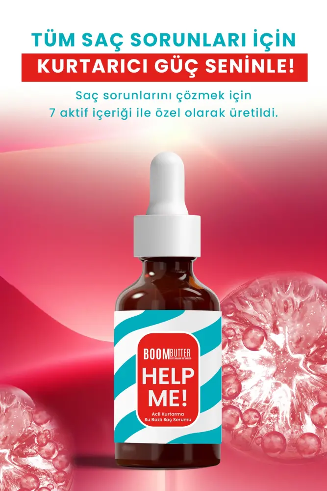 BOOM BUTTER Help Me Acil Kurtarma Su Bazlı Saç Serumu - 4
