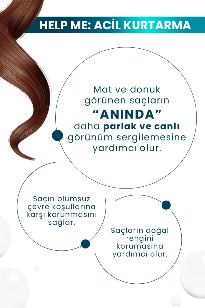 BOOM BUTTER Help Me Acil Kurtarma Yağ Bazlı Saç Serumu - 5