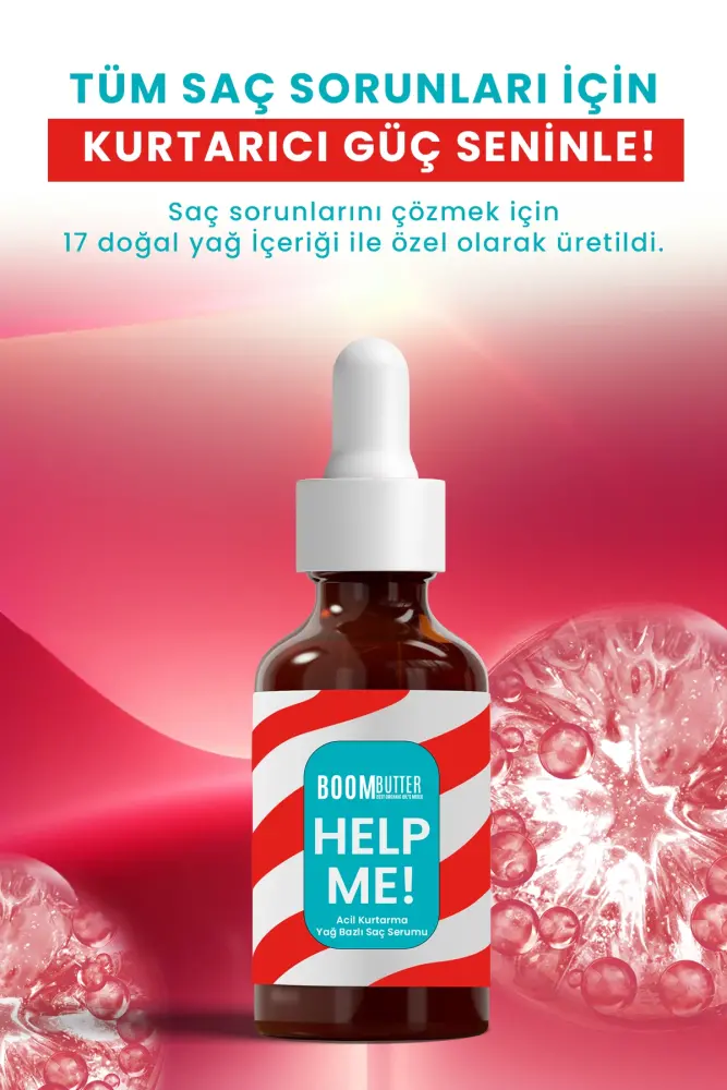 BOOM BUTTER Help Me Acil Kurtarma Yağ Bazlı Saç Serumu - 4