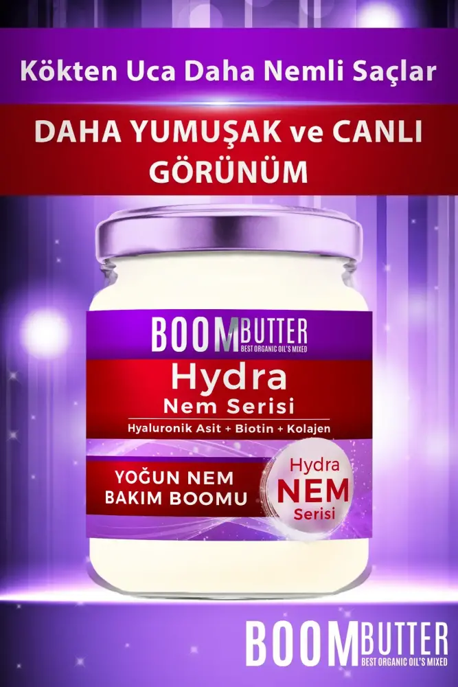 BOOM BUTTER Hydra Yoğun Nem Besleyici Kırılma Önleyici Saç Bakım Boom'u 190 ML - 5
