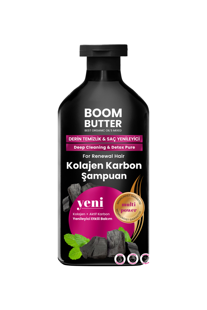 BOOM BUTTER Kolajen Karbon Saç Yenileyici Şampuan 400 ML - 7