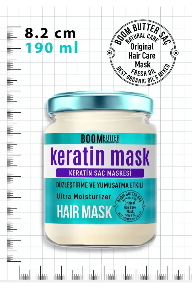 BOOM BUTTER Repairing Keratin Hair Mask 190 ML - 4