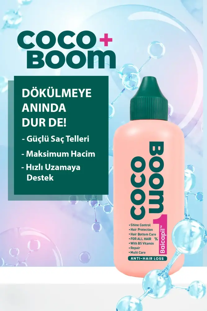 COCO BOOM Baicapil içerikli Dökülme Karşıtı Güçlendirici Saç Bakım Boomu 120 ML
