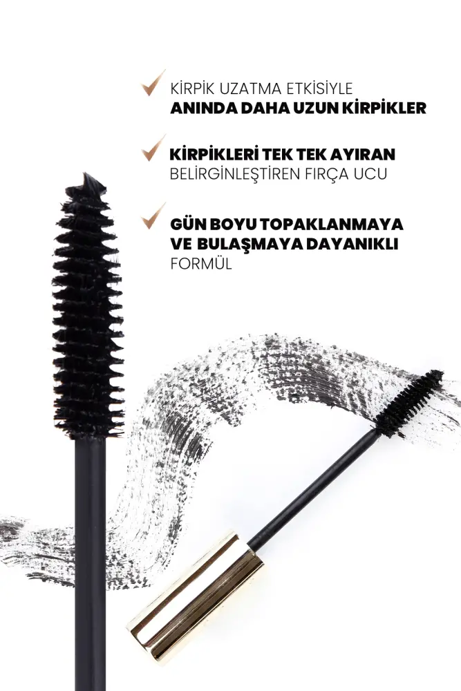  PROCSIN GLOW SHINE Hacim ve Uzunluk Veren Baicapil İçeren Besleyici Maskara 10 ml - 5
