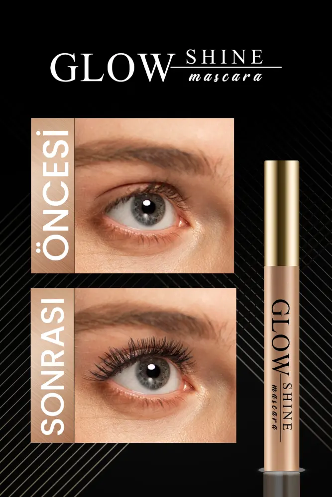  PROCSIN GLOW SHINE Hacim ve Uzunluk Veren Baicapil İçeren Besleyici Maskara 10 ml - 2