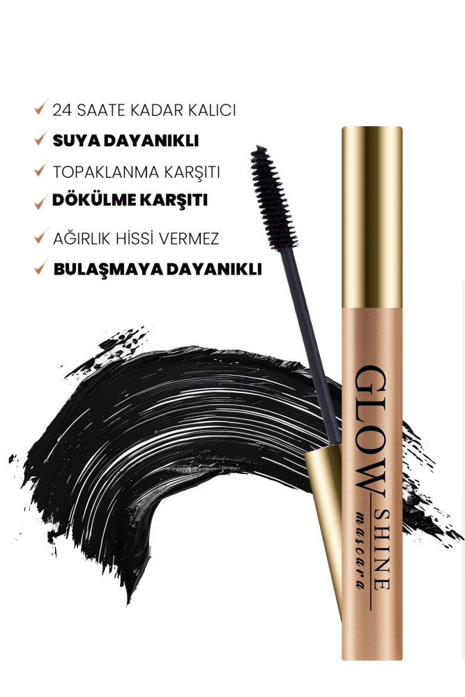  PROCSIN GLOW SHINE Hacim ve Uzunluk Veren Baicapil İçeren Besleyici Maskara 10 ml - 4
