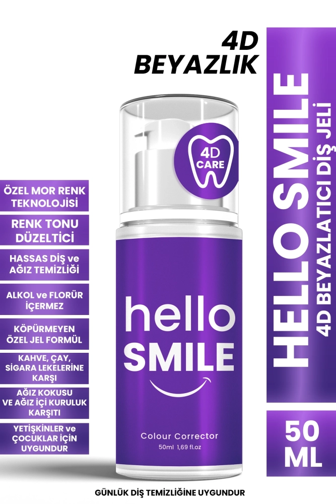 Hello Smile 4D Beyazlatıcı Diş Jeli 50 ML - 1