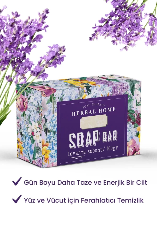 PROCSIN Herbal Home Ferahlatıcı ve Canlandırıcı Doğal Lavanta Sabunu 100 GR - 2
