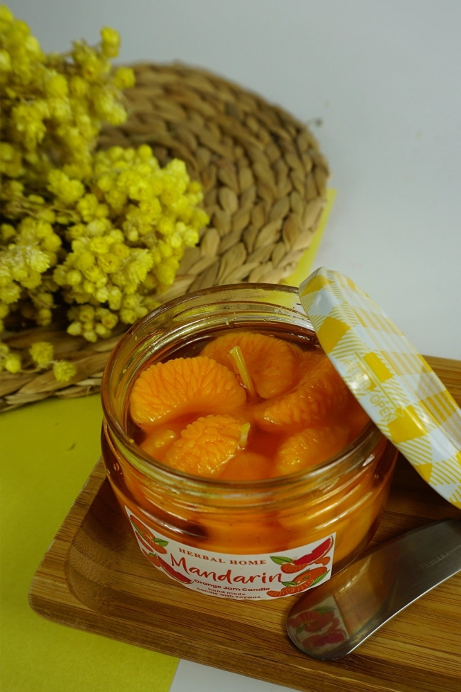 HERBAL HOME Mandarin Jam Candle 220 GR - 1