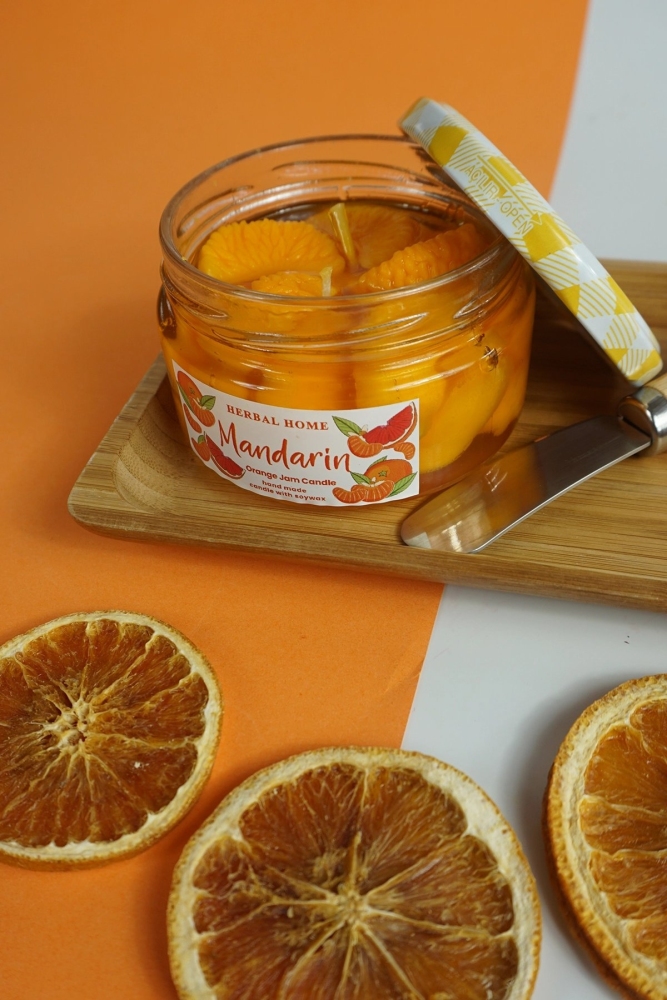 HERBAL HOME Mandarin Jam Candle 220 GR - 3