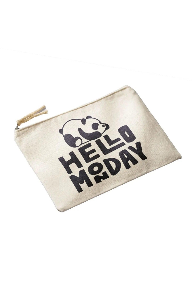 HERBAL HOME Panda Desenli Kanvas Çanta - HERBAL HOME