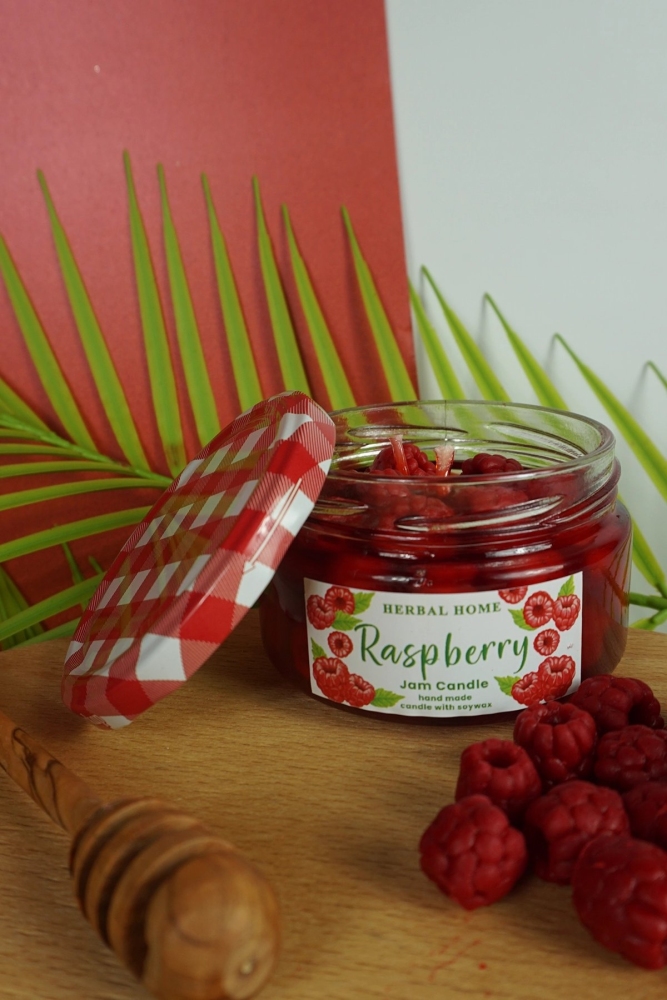 HERBAL HOME Raspberry Jam Candle 220 GR - 3