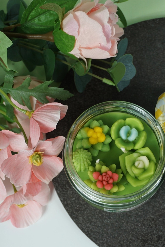 HERBAL HOME Sukulent Mini Garden Candle 220 GR - 3