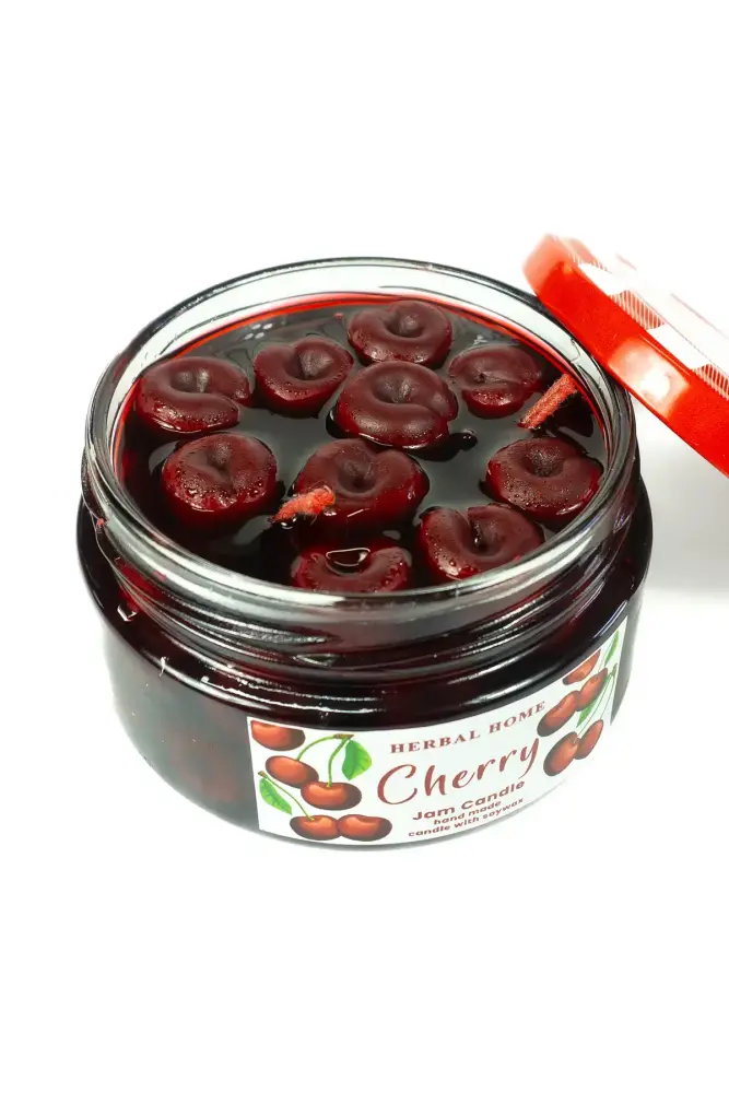 HERBAL HOME Vişne Reçeli Mumu 220 GR - 4