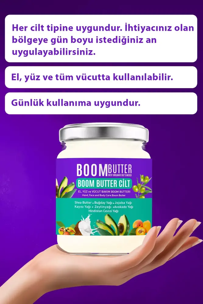 BOOM BUTTER 7 Yağ içeren Kuruluk Karşıtı Onarıcı Cilt Bakım Yağı 190 ML - 5