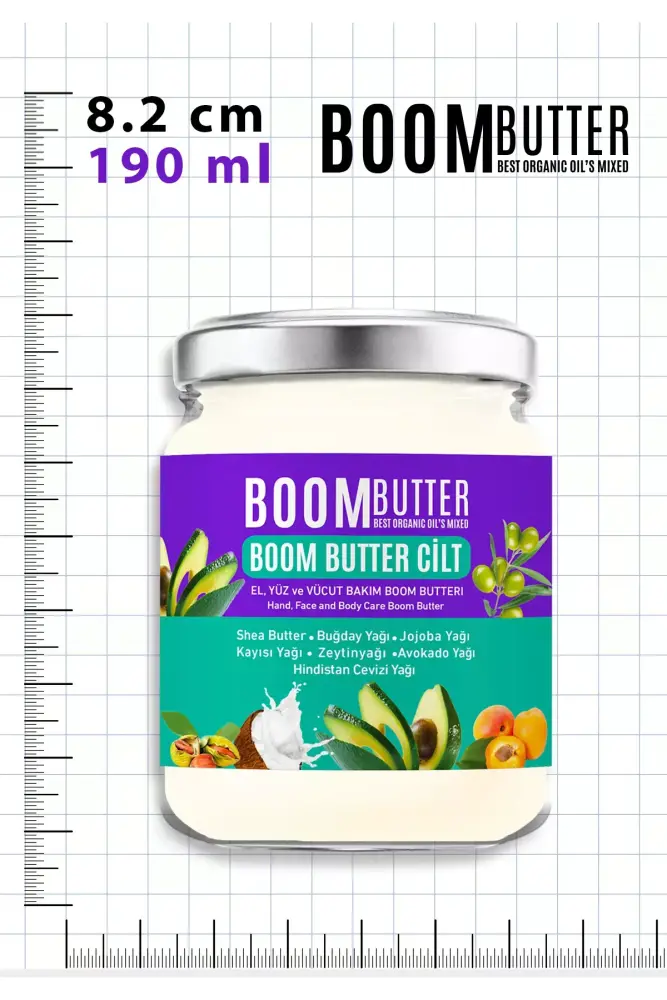BOOM BUTTER 7 Yağ içeren Kuruluk Karşıtı Onarıcı Cilt Bakım Yağı 190 ML - 7