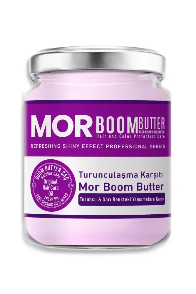 BOOM BUTTER Turunculaşma Karşıtı Mor Saç Bakım Yağı 190 ML - 2