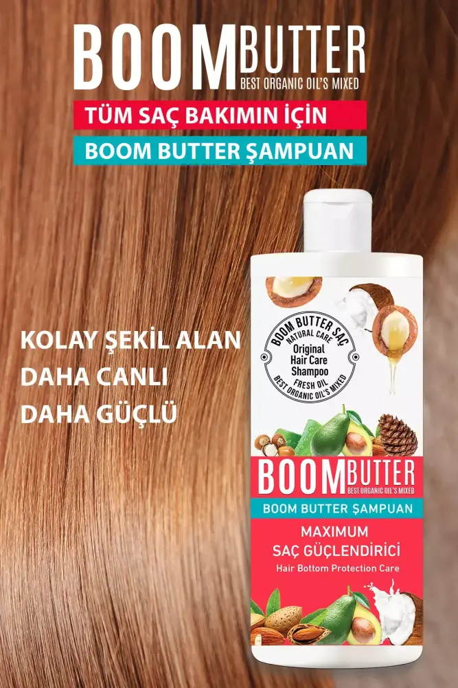 BOOM BUTTER Komple Bakım Saç Şampuanı 300 ML - Thumbnail