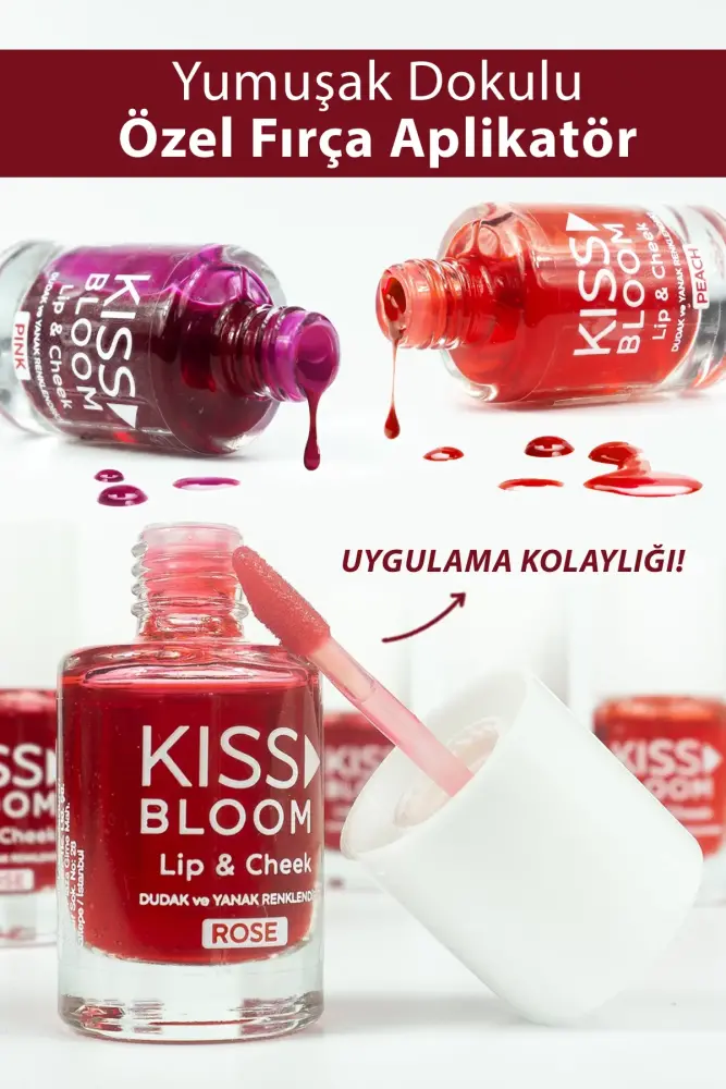 KISS & BLOOM Lip & Cheek Peach 11 ml - 4