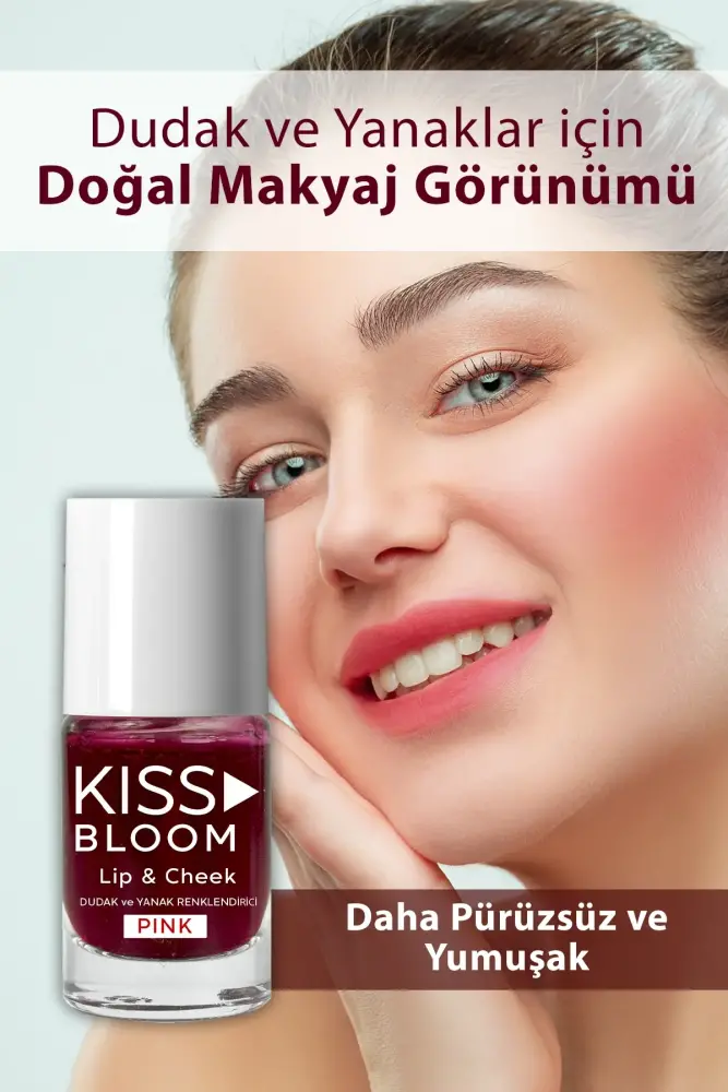 KISS & BLOOM Lip & Cheek Pink 11 ml - 2
