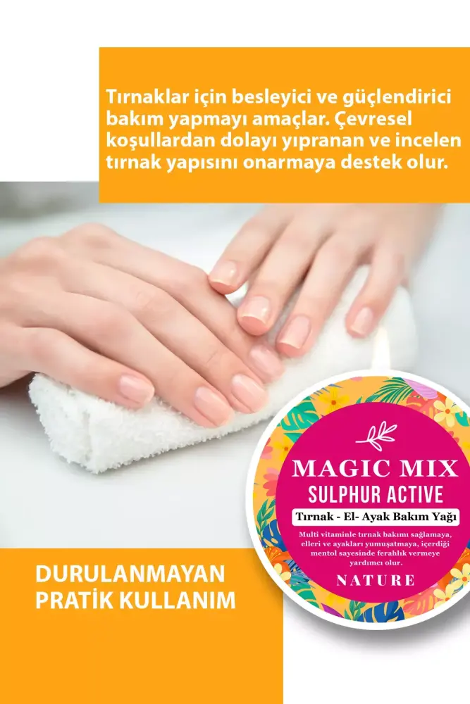 PROCSIN Magic Mix Active Sulphur Güçlendirici ve Besleyici Tırnak Yağı 50 ML - 3