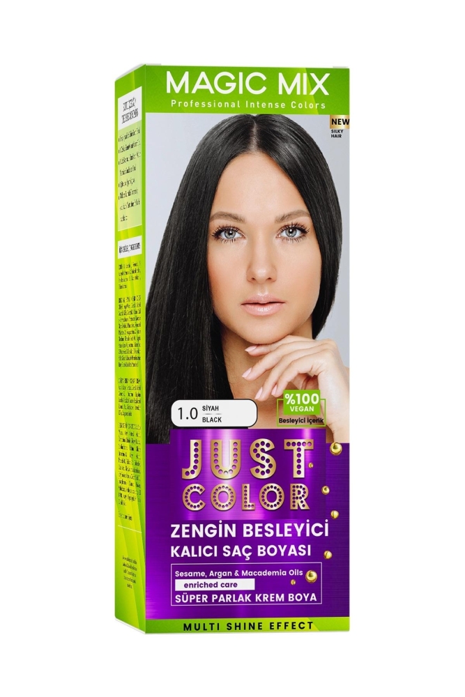 PROCSIN Magic Mix COLOR KIT Parlak ve Canlı 1.0 SİYAH Kalıcı Saç Boyası - 2