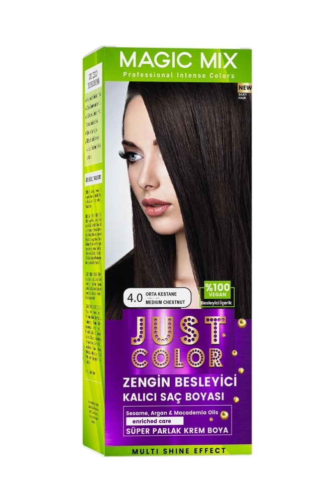 PROCSIN Magic Mix COLOR KIT Parlak ve Canlı 4.0 ORTA KESTANE Kalıcı Saç Boyası - 2