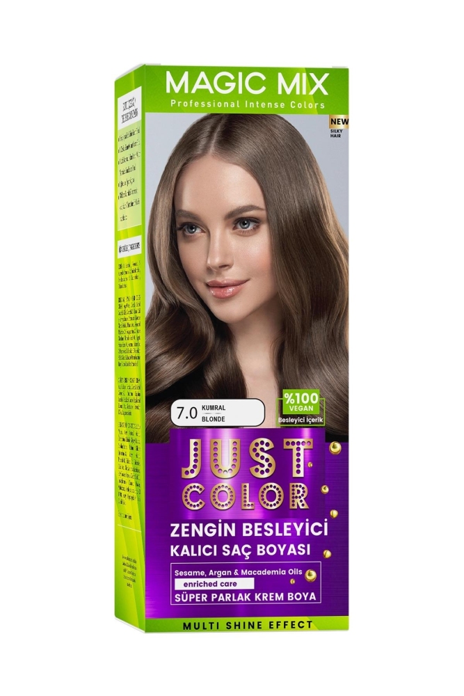 PROCSIN Magic Mix COLOR KIT Parlak ve Canlı 7.0 KUMRAL Kalıcı Saç Boyası - 2