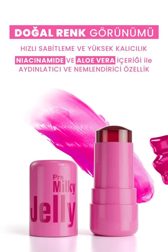 PROCSIN Milky Jelly Natural Look Lip and Cheek Coloring Blush Pink 5 GR - 3