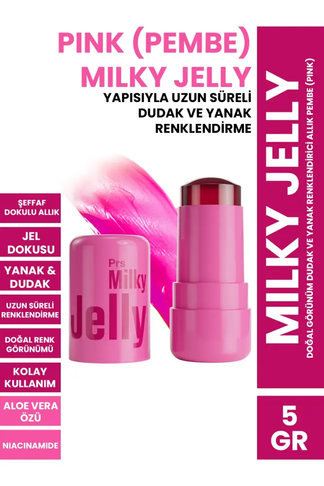 PROCSIN Milky Jelly Natural Look Lip and Cheek Coloring Blush Pink 5 GR - 1