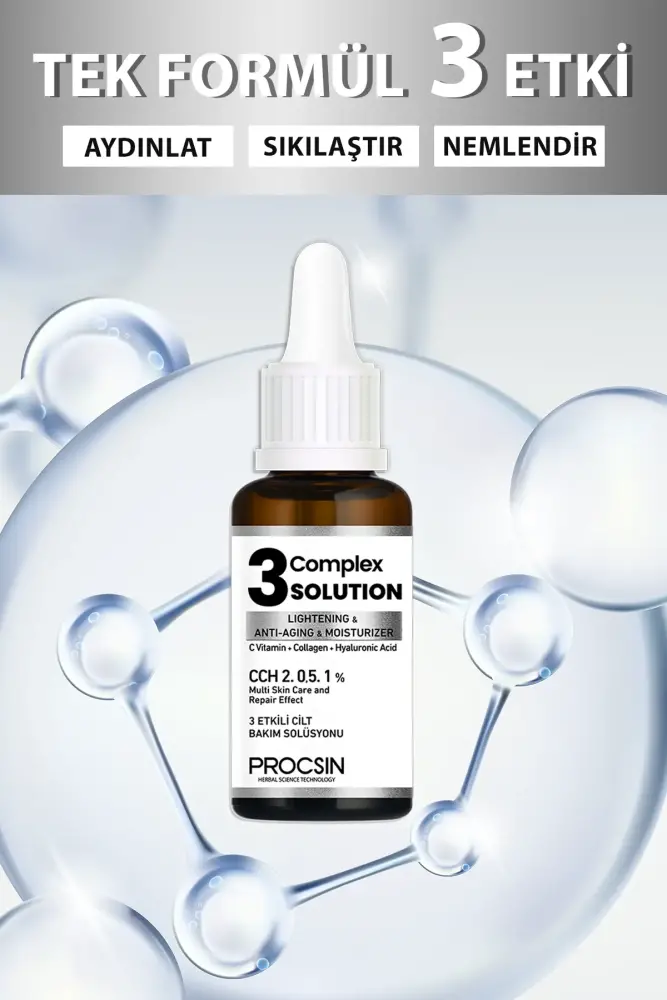 PROCSIN Aydınlatıcı + Sıkılaştırıcı + Nemlendirici 3 Complex Solution 20 ML - 2