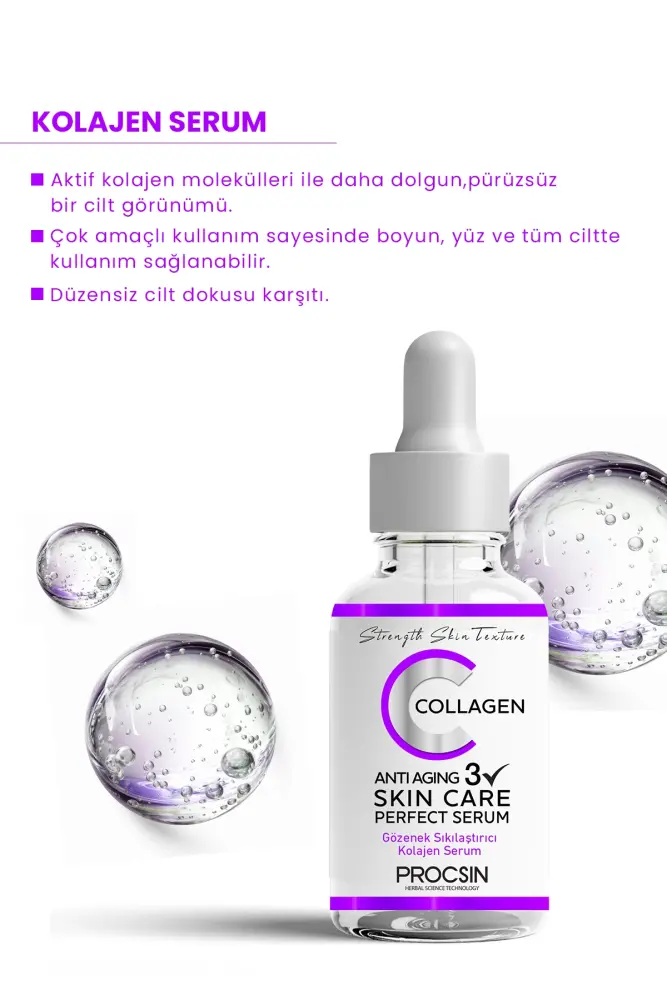 PROCSIN Yaşlanma ve Kırışıklık Karşıtı Kolajen Serum 20 ML - 2