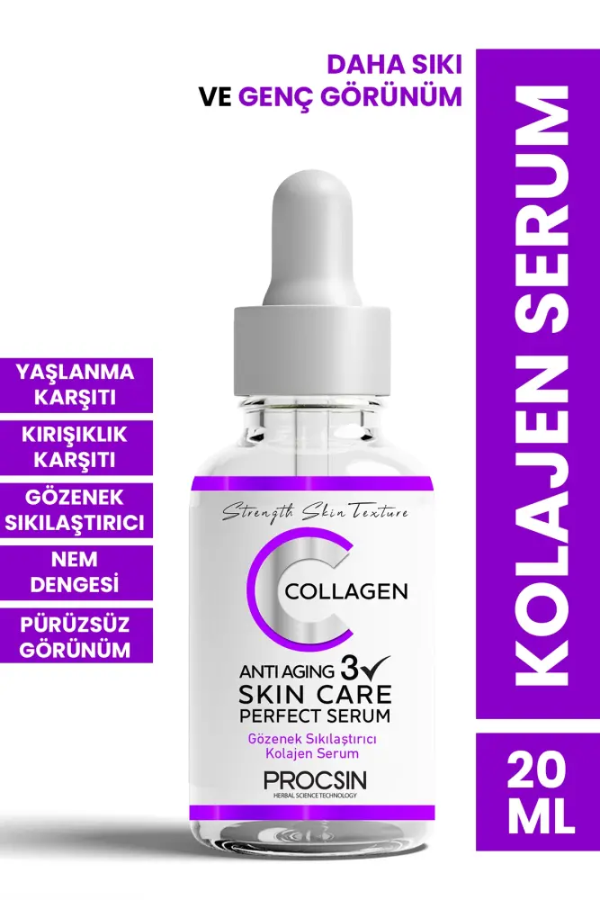 PROCSIN Yaşlanma ve Kırışıklık Karşıtı Kolajen Serum 20 ML - 1