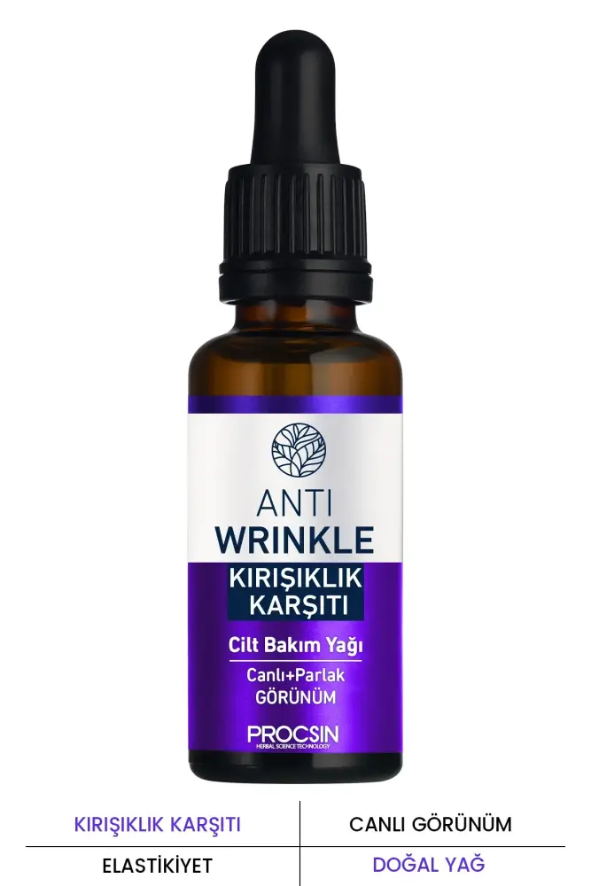 PROCSIN Kırışıklık ve İnce Çizgi Karşıtı Cilt Bakım Yağı 20 ML - 1