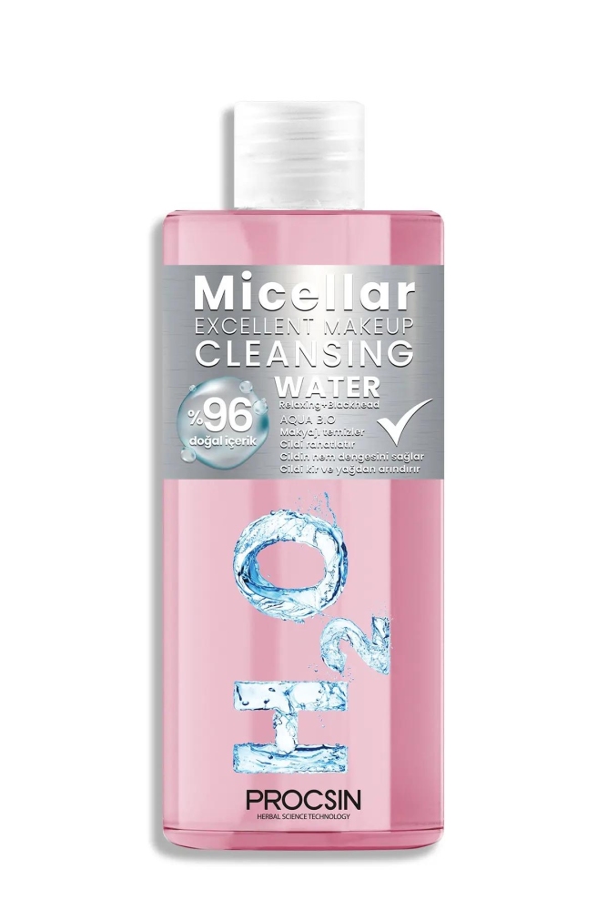 PROCSIN Aqua Bio H2O Yüz ve Makyaj Temizleyici Micellar Cleansing Water 200 ML - 3