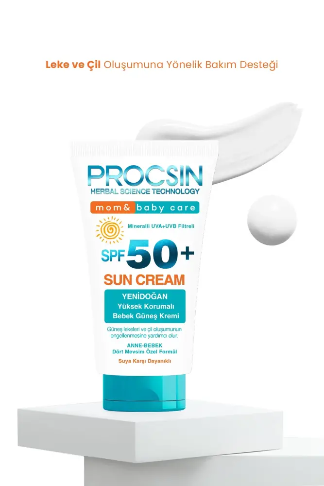 PROCSIN Baby Yüksek Uv Korumalı Bebek ve Çocuk SPF50+ Güneş Kremi 50 ML - 2