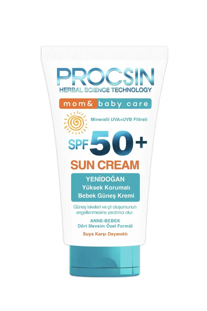 PROCSIN Baby Yüksek Uv Korumalı Bebek ve Çocuk SPF50+ Güneş Kremi 50 ML - 7