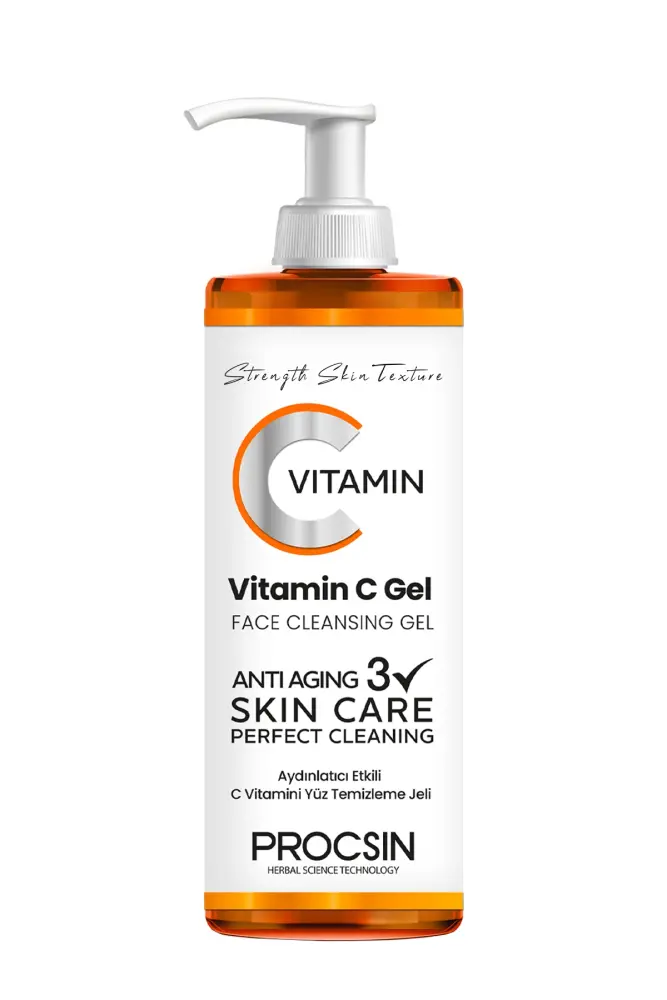 PROCSIN Aydınlatıcı Etkili C Vitamini Yüz Temizleme Jeli 150 ML - 6