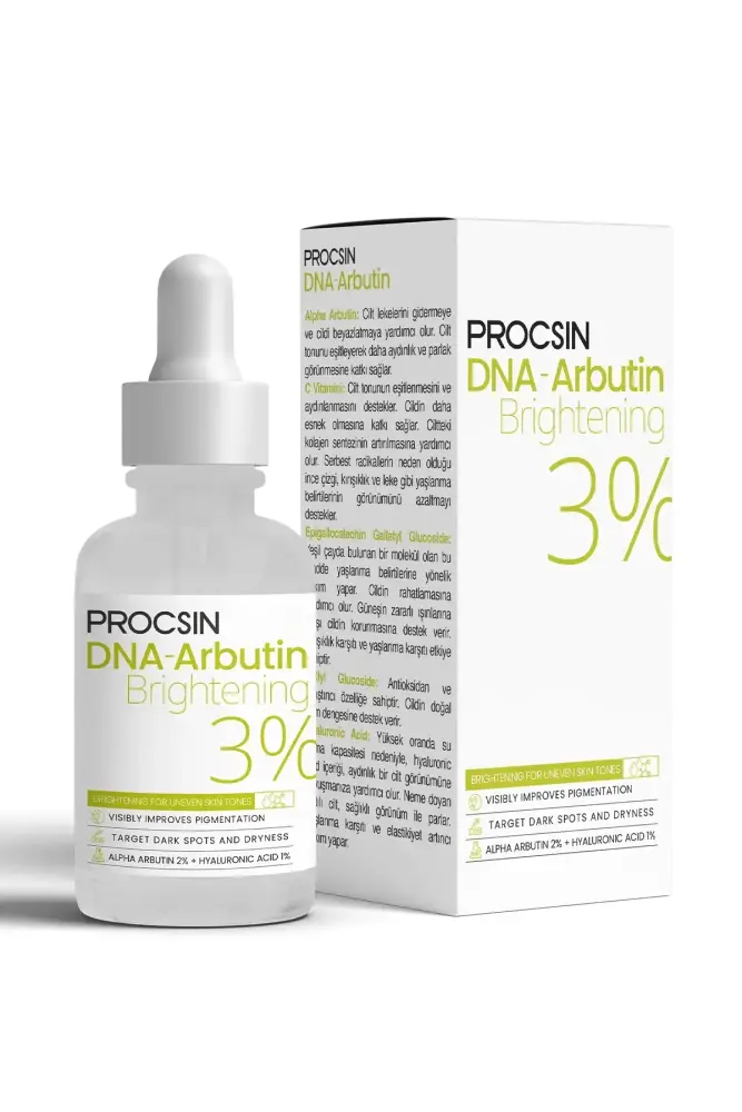 PROCSIN DNA-Arbutin Koyu Leke Karşıtı Cilt Tonu Düzenleyici ve Aydınlatıcı Serum 30 ML - 2