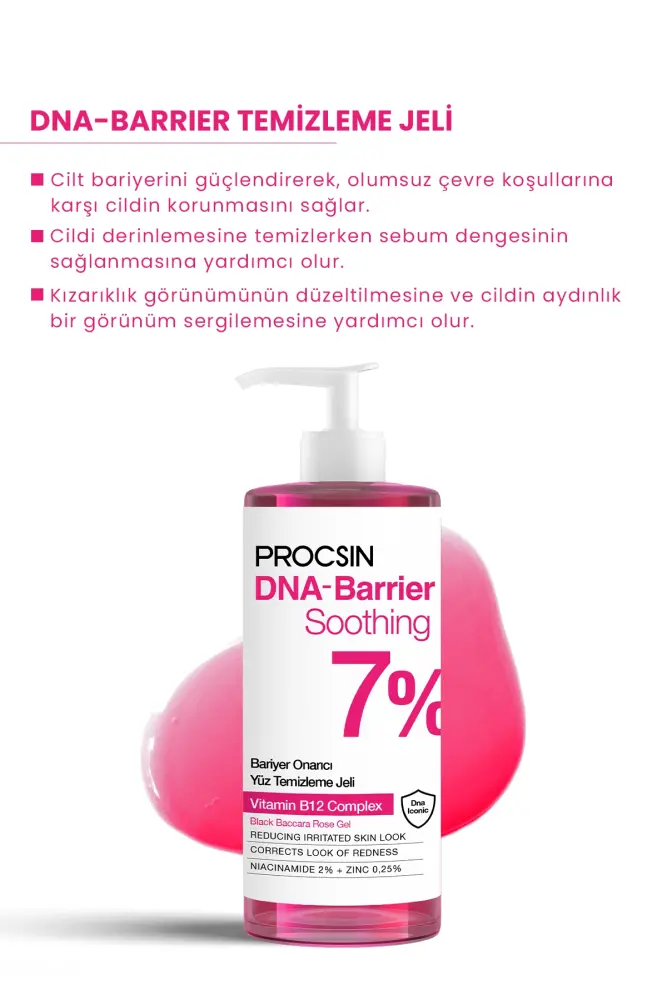 PROCSIN DNA-Barrier Soothing Cilt Bariyeri Onarıcı Güçlendirici Yüz Temizleme Jeli - 2