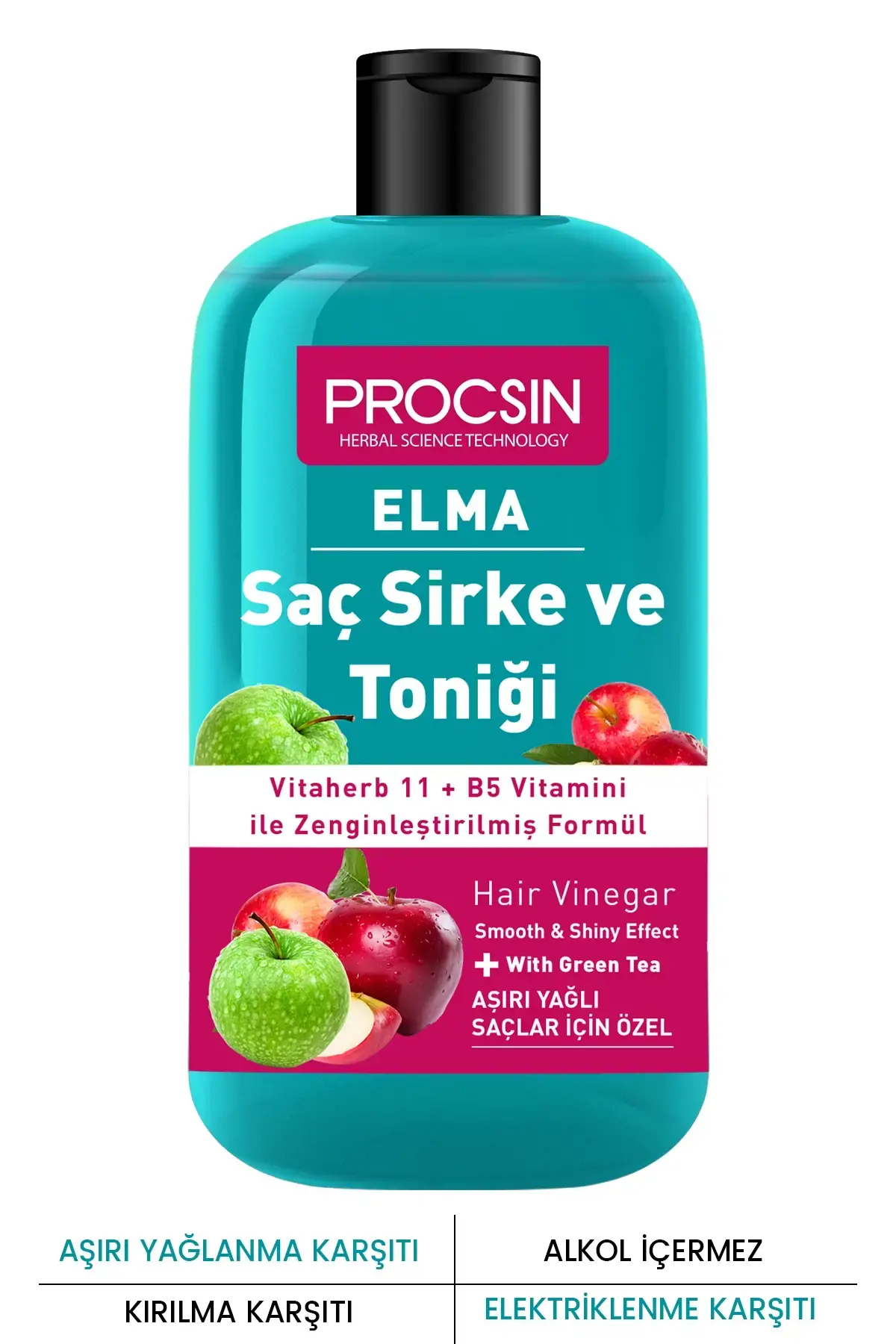 Procsın Aşırı Yağlanma Karşıtı Elmalı Saç Sirke Ve Toniği 250 Ml