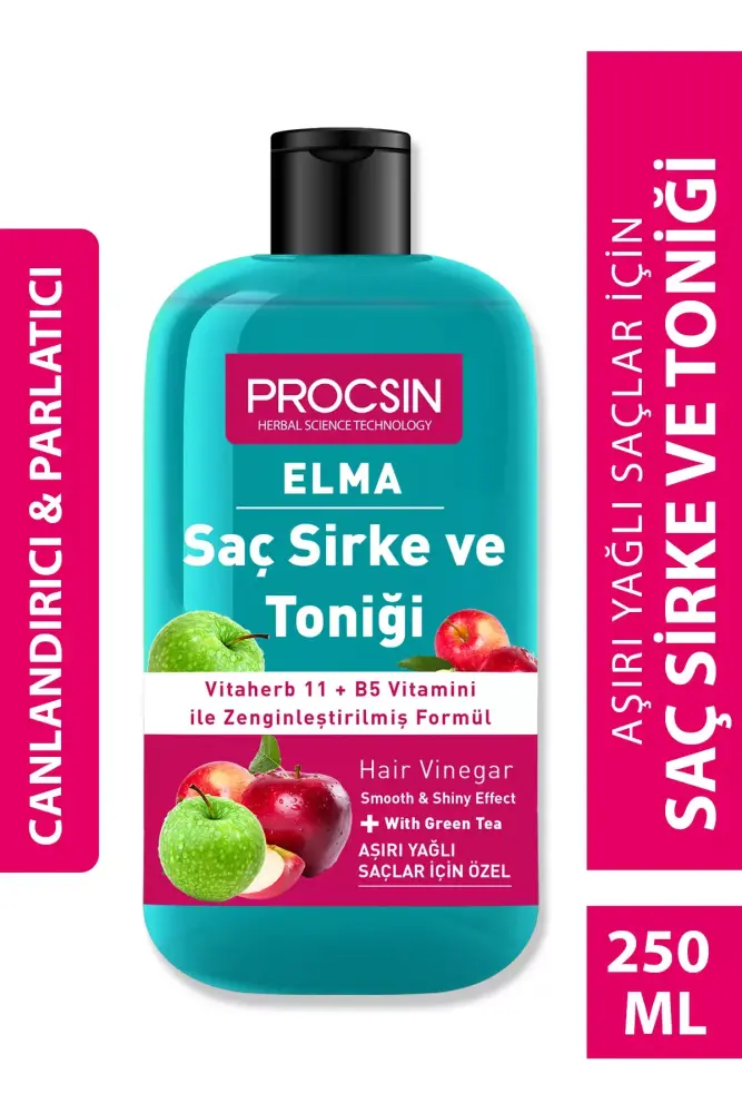 PROCSIN Aşırı Yağlanma Karşıtı Elmalı Saç Sirke ve Toniği 250 ML - 3