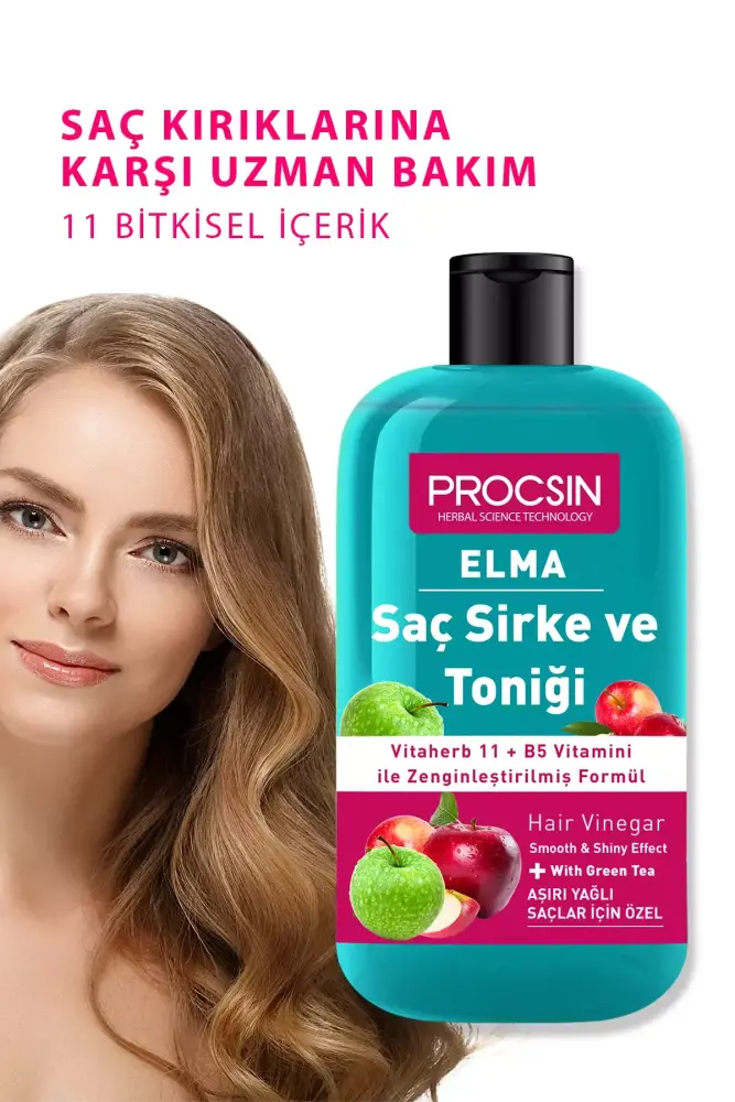 PROCSIN Aşırı Yağlanma Karşıtı Elmalı Saç Sirke ve Toniği 250 ML - 4
