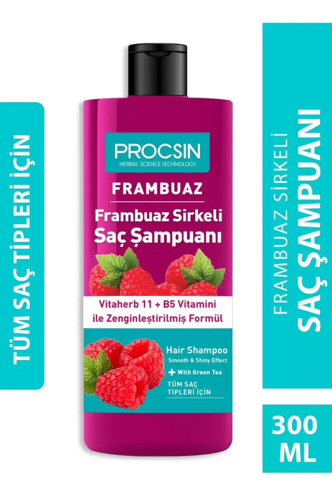 PROCSIN Frambuaz Sirkesi Şampuanı 300 ML
