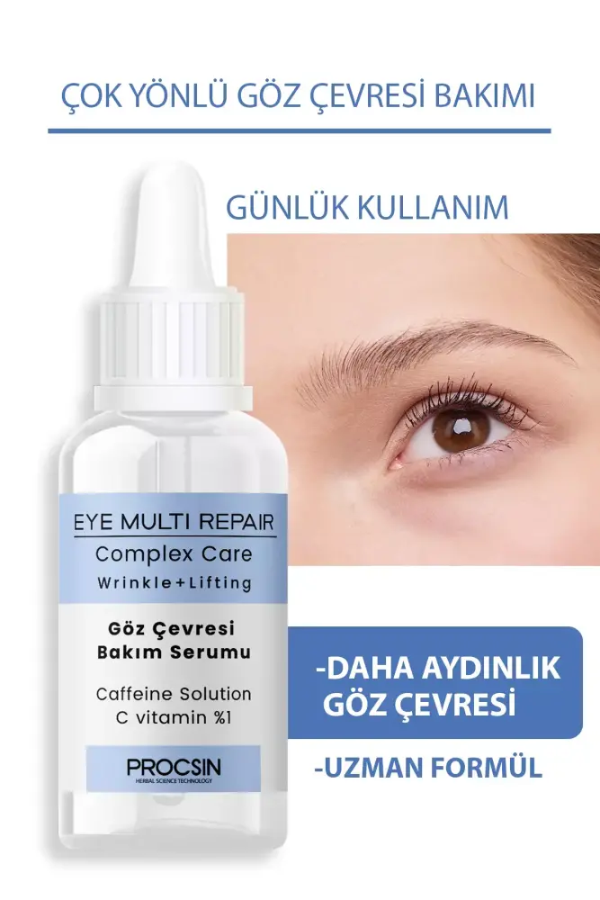 PROCSIN Göz Altı Torbalanma ve Morluk Karşıtı Aydınlatıcı Göz Çevresi Serumu 20 ml - 3